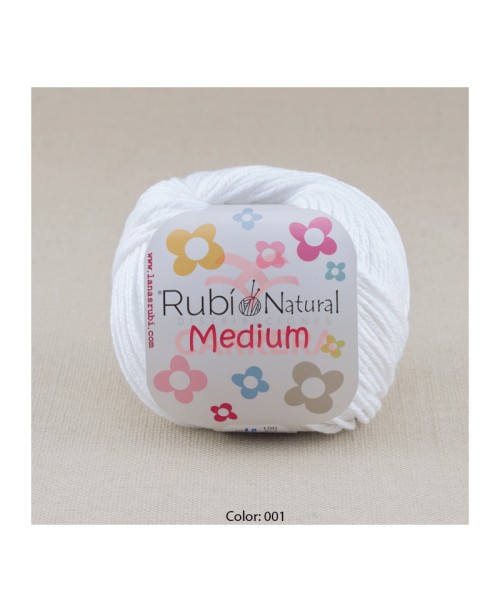 Rubi Natural Medium 50 grms <>6 ovillos