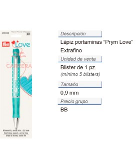 Prym Love Lapiz en cartucho extra fino 0,9 mm CONT: 5 TAR de