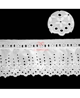 TIRA BORDADA FRUNCIDA 11m