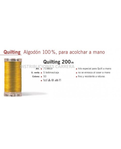 HILO QUILTING GUTERMAN 200 METROS